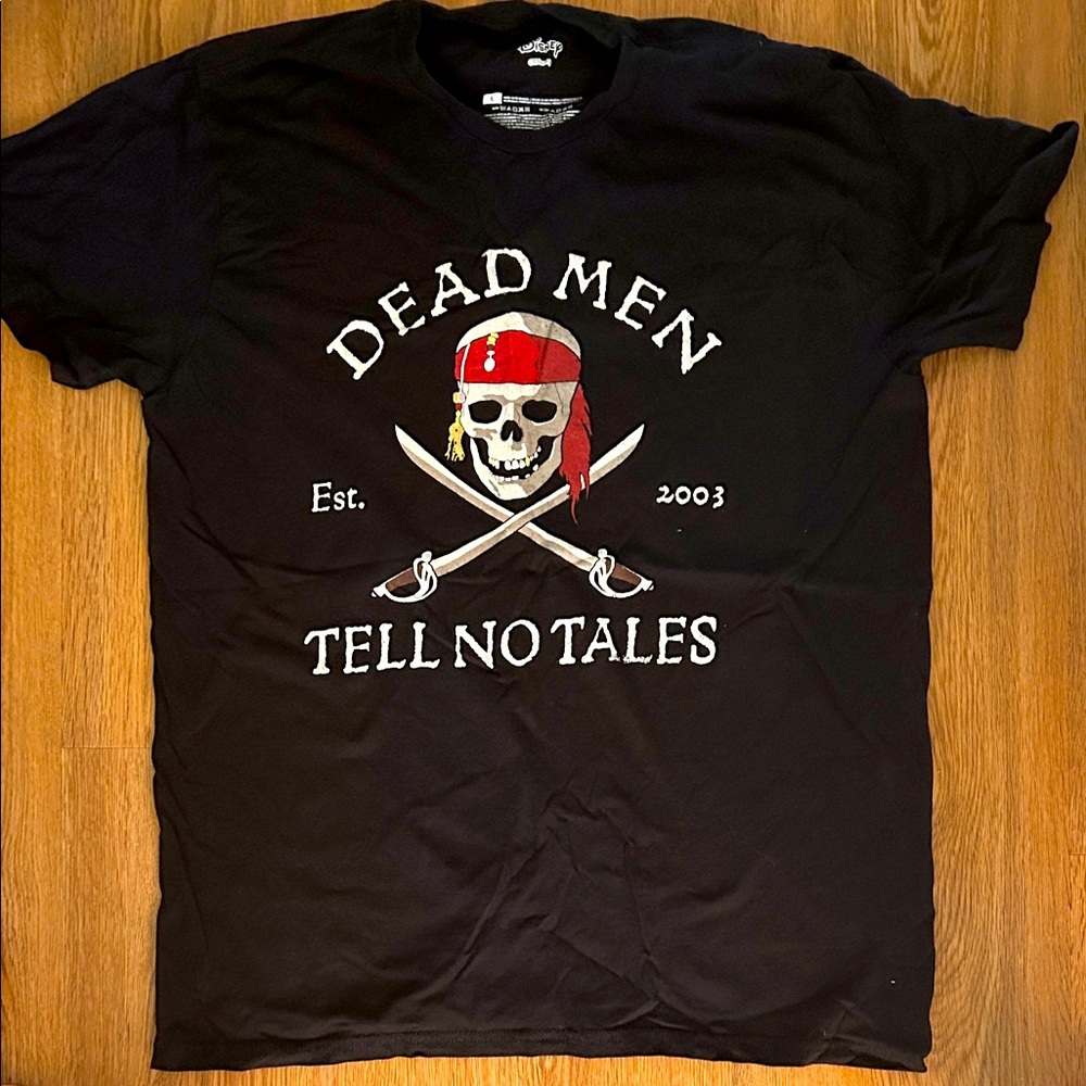 Disney Black Pirate Graphic Tee